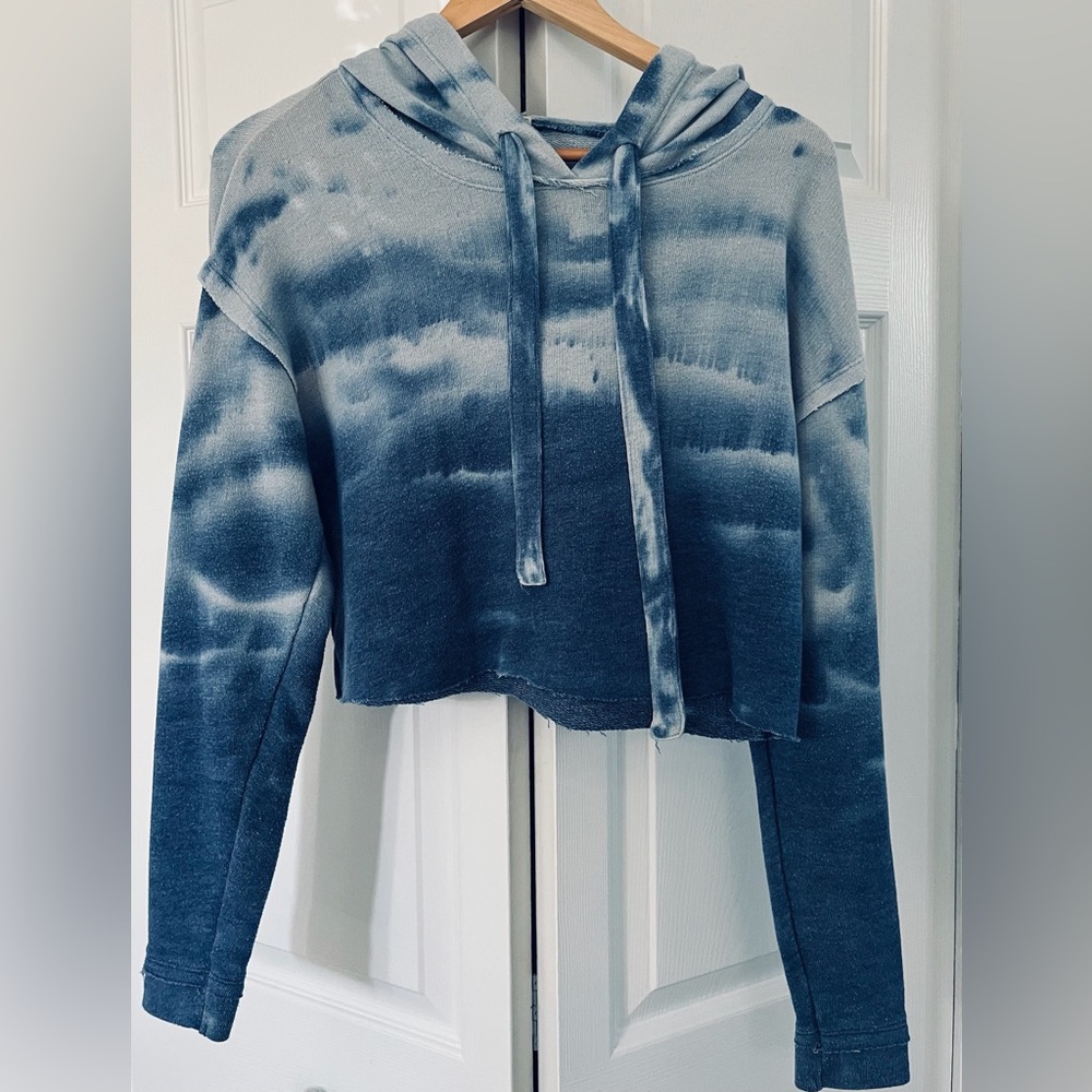 FP Movement by Free People Blue Ombre Cropped Hoodie